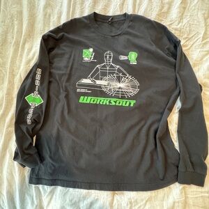 Brain dead Long sleeve shirt, size XXL never worn